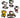 Gorra Black Clover  Live Lucky  PEANUTS OVERSIZED BALL MARKER SET ACCESORIOS Cap