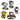 Gorra Black Clover  Live Lucky  PEANUTS OVERSIZED BALL MARKER SET ACCESORIOS Cap