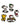 Gorra Black Clover  Live Lucky  PEANUTS OVERSIZED BALL MARKER SET ACCESORIOS Cap