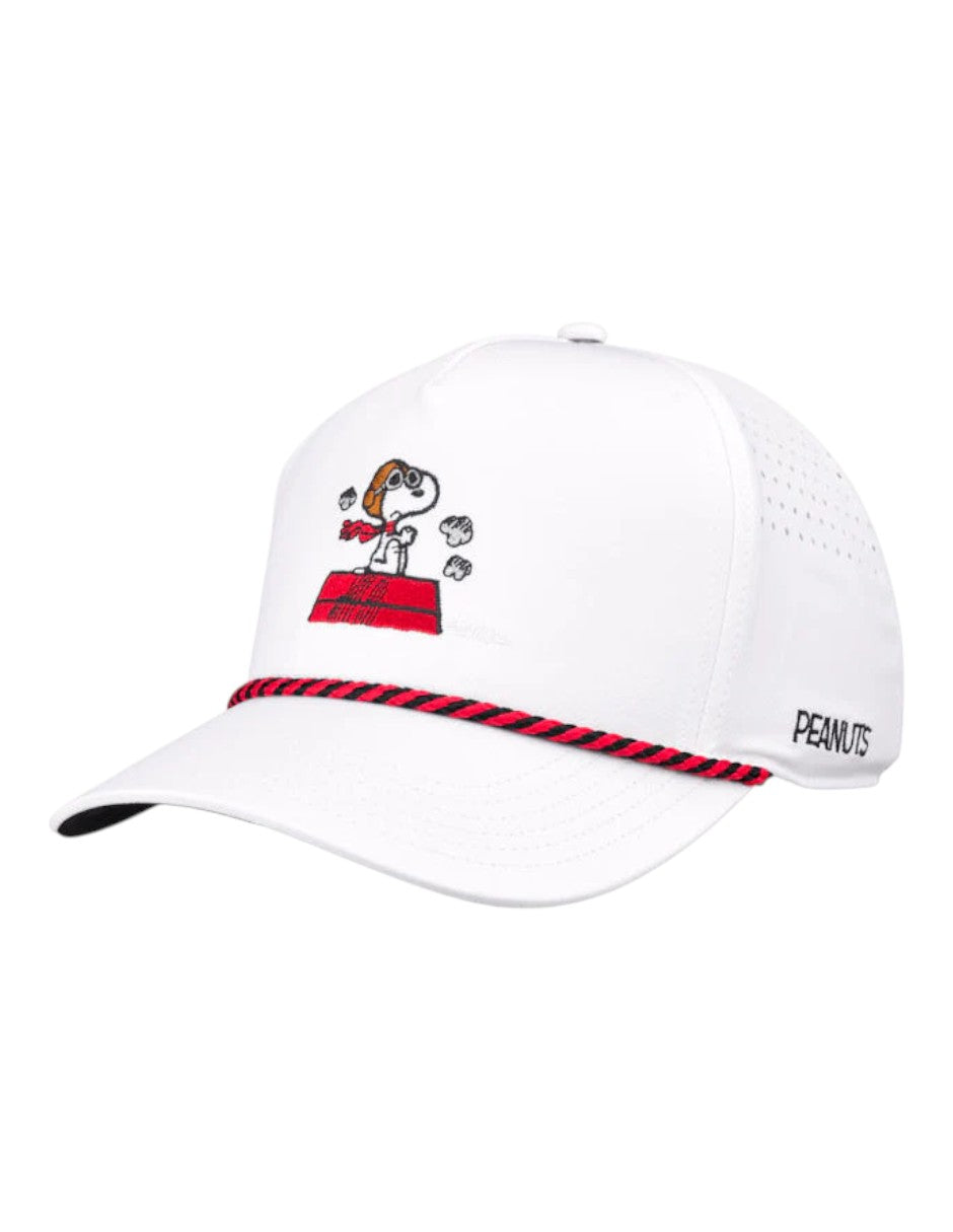 Gorra Black Clover  Live Lucky  SNOOPY- RED BARON / 5 PANEL MID ROPE GORRA Cap